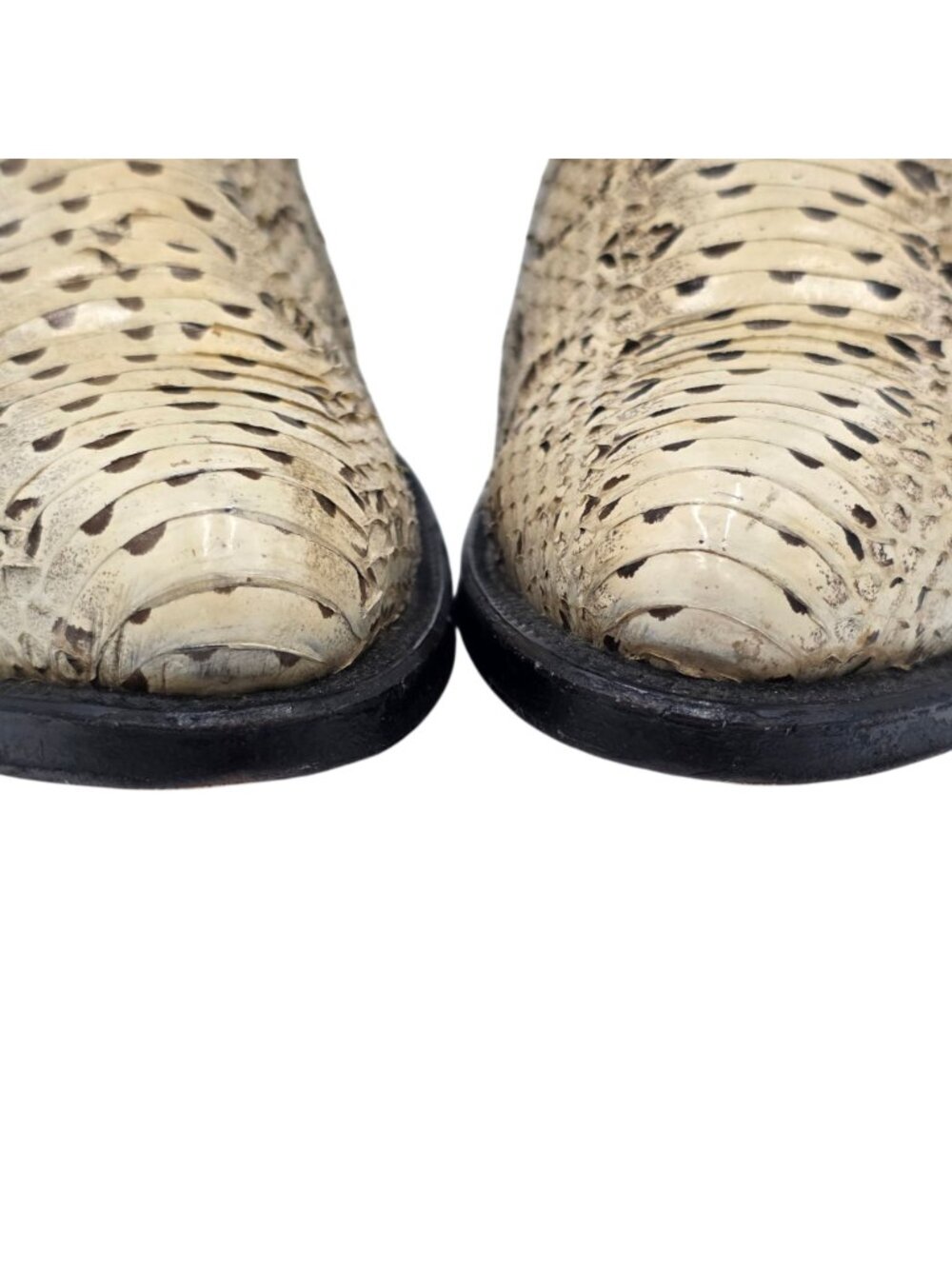 Vintage 10.5 Russel’s Viper Natural Snakeskin Cuadra Exotic Cowboy Western Boots - Picture 16 of 16